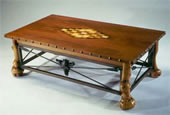 Burl Inlaid Coffee Table